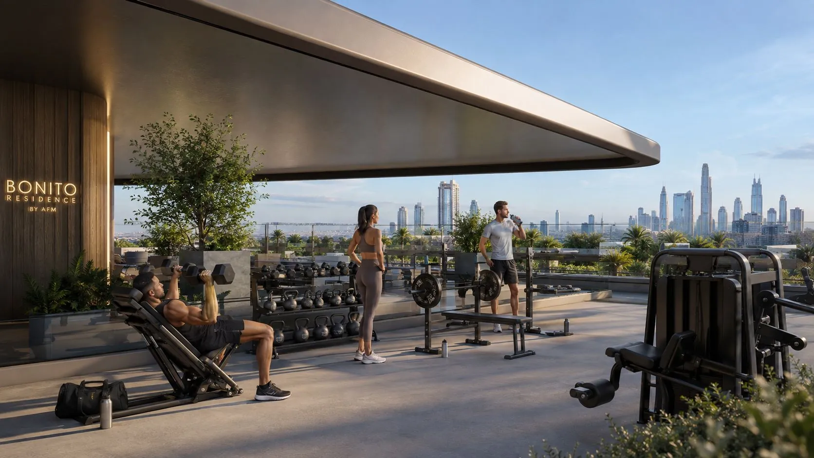 Bonito Residence rooftop gym